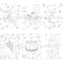 Charger l&#39;image dans la galerie, Livre à colorier gâteaux et desserts version PDF
